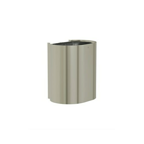 Bradley 3B1-110000-BN Brushed Nickel P-Shape Surface Medium Capacity Waste Receptor