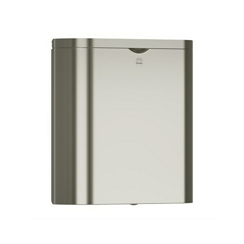 Bradley 4B2-110000-BN Brushed Nickel Surface-Mounted Stainless Napkin Disposal