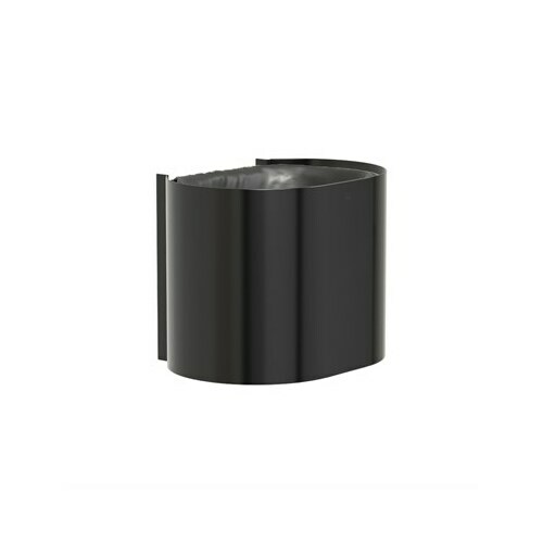 Bradley 3B1-113400-BB Brushed Black P-Shape Small Cap Waste Rec Surface