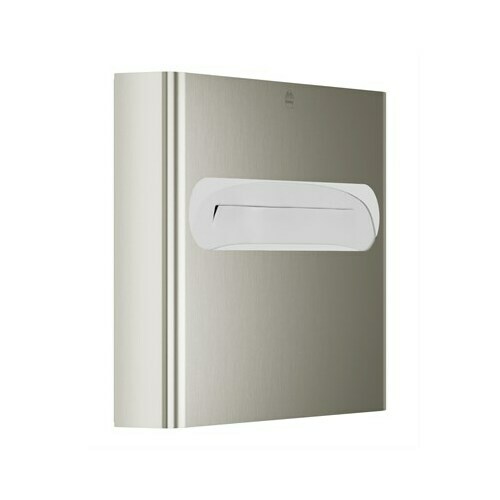 Bradley 5B1-113600-BN Brushed Nickel Large Capacity Surface-Mounted Seat Cover Dispenser