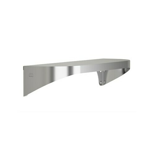 Bradley 7B2-0051800 Elvari Shelf, Stainless Satin, 20 Gauge, 5 X 18