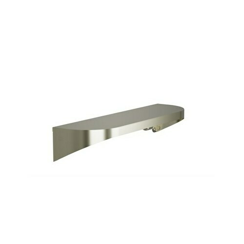Bradley 7B2-0051896-BN Stainless Satin Shelf with Hooks, 20 Gauge, 5