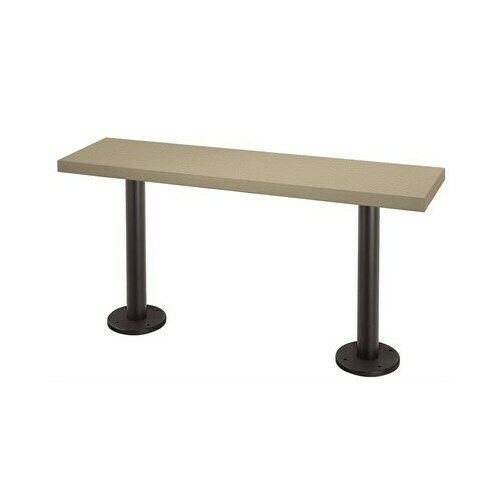 Bradley HW0066 Black Aluminum Pedestal