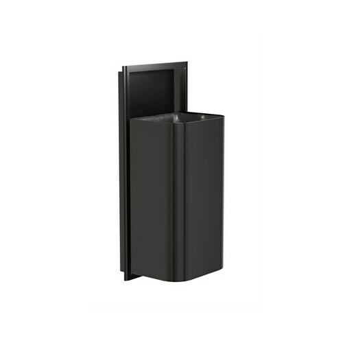 Bradley 3B1-103600-BB Elvari Waste Rec- Semi-Rec, Large Cap. (D-Shape) Brushed Black