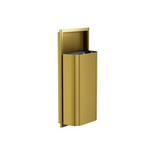 Bradley 3B1-100000-BR Elvari Waste Rec- Semi-Rec, Medium Cap. (D-Shape) Brushed Brass