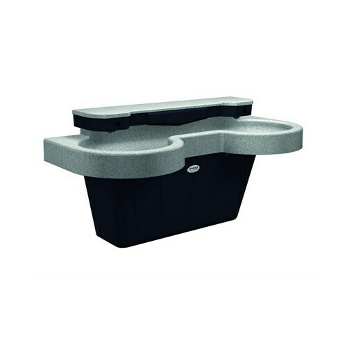 Bradley S93-723 SS-2N 2-Station Empire Gray