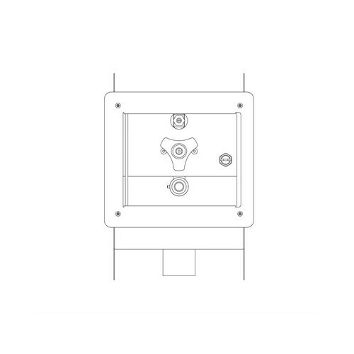 Bradley S91-070 7909A VB Recessed Hose Box, Doorless