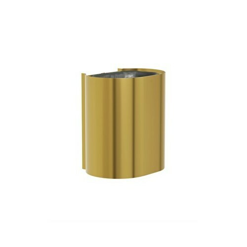 Bradley 3B1-110000-BR Elvari Waste Rec- Surface Medium Cap. (P-Shape) Brushed Brass