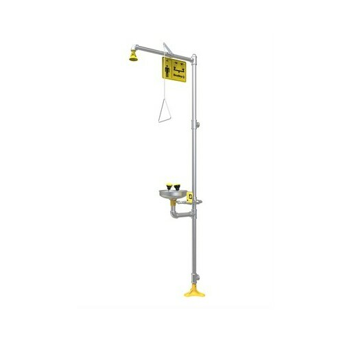 Bradley S19-312B Combi Shower Eyewash, SS Bowl, Plastic Head