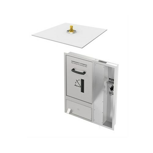 Bradley S19345HFBD Barrier-Free Concealed Eyewash Drench Shower with Flush-Mounted Showerhead