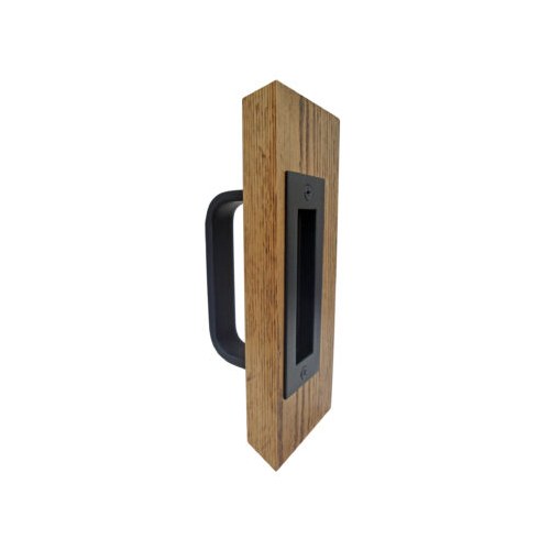 Burns 2520A Barn Door Pull Set, Satin Stainless Steel