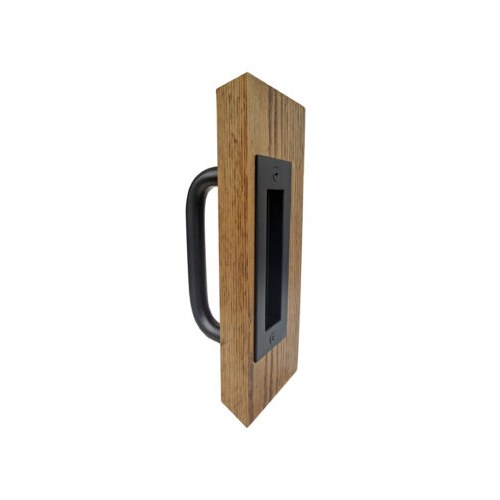 Burns 2525A Barn Door Pull Set, Satin Stainless Steel