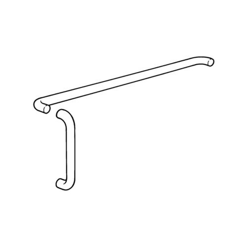 Burns 422 x 26C Push Pull Bar Set, Satin Stainless Steel