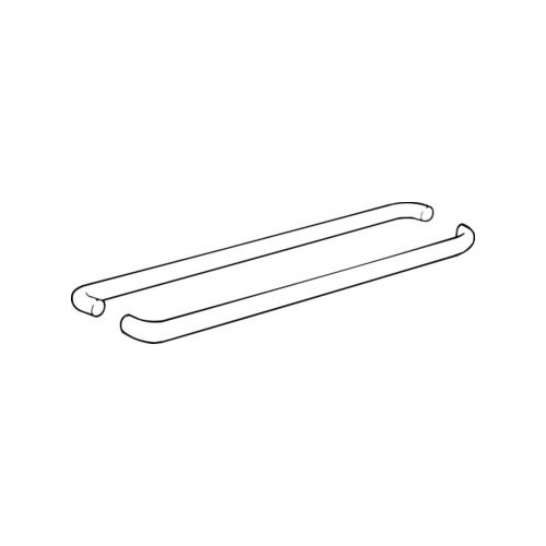 Burns M422 x M422 Push Bar Set, Satin Stainless Steel