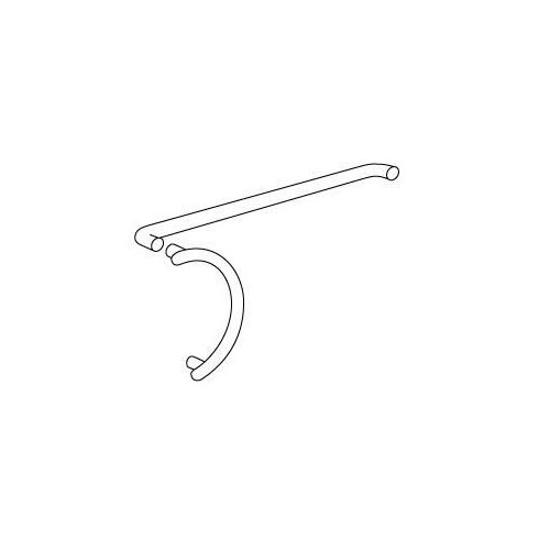 Burns 422 x 49D Push Pull Bar Set, Satin Stainless Steel