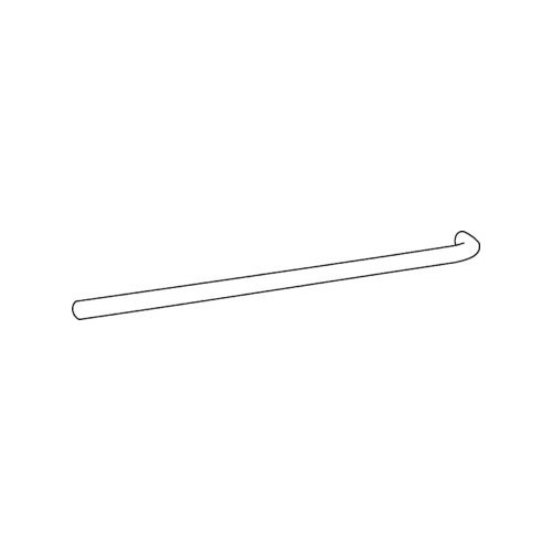 Burns 422SB Push Bar Single Bend, Satin Stainless Steel