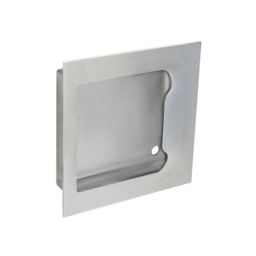Burns 460 Flush Pull 5 5 ADA-Concealed in Cup, Bright Stainless Steel