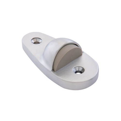 Burns 523 High Slipper Dome Stop, Satin Chrome Plated