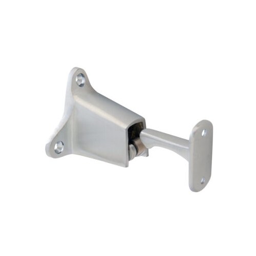 Burns 533 Automatic Wall Type Holder and Stop, Satin Chrome Plated