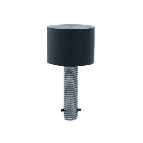 Burns 542 Heavy Duty Floor Stop, Satin Chrome Plated