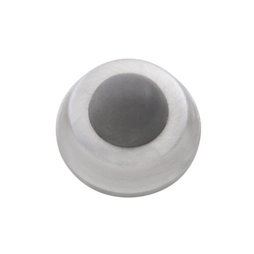 Burns 560S Compact Cast Convex Wall Stop, Bright Brass