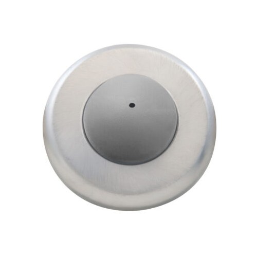 Burns 570 Wrought Convex Wall Stop, Satin Stainless Steel