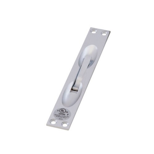 Burns 590 Manual Flush Bolt - Metal Door -UL, Flat Black Powder Coat