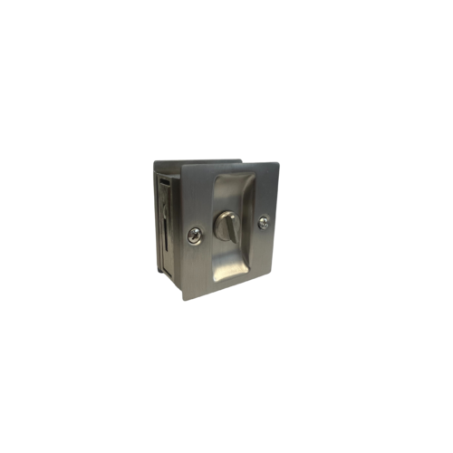 Burns 618 Locking Pocket Door Latch, Dark Bronze Oxidized
