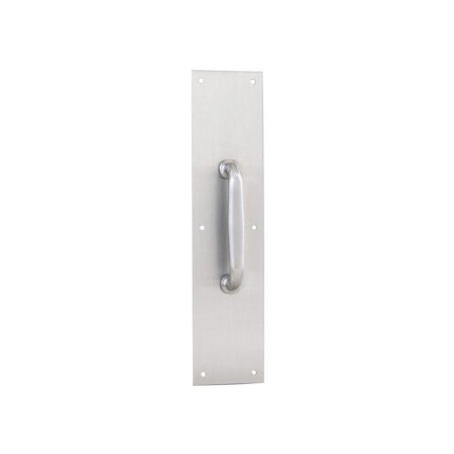 Burns 7410 .125 Pull Plate, Satin Stainless Steel