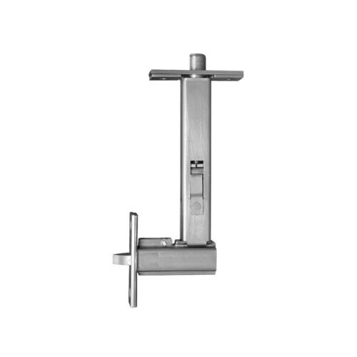Burns 7960 Non-Handed Automatic Single Flush Bolt, Satin Stainless Steel