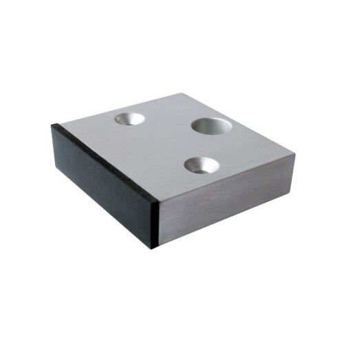 Burns 902 Top Strike for 9000 Series Locking Pulls, Satin Anodized Aluminum