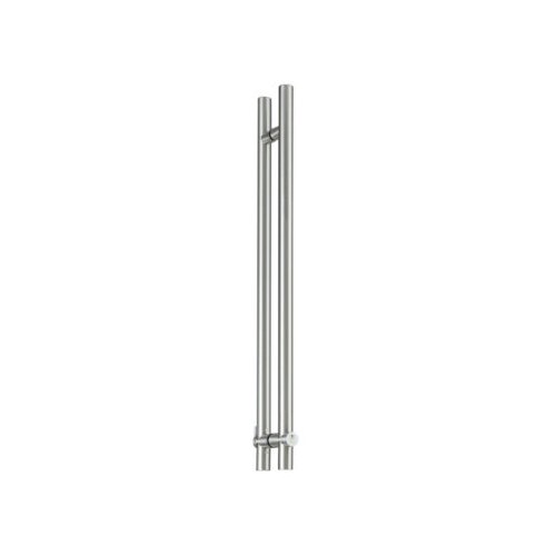Burns VP9042-2 Half Height Locking Pull - Bolt Up, Bright Stainless Steel