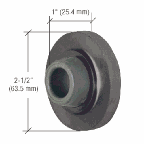 CRL DL2512DU Bronze Wall-Mounted Concave Door Stop
