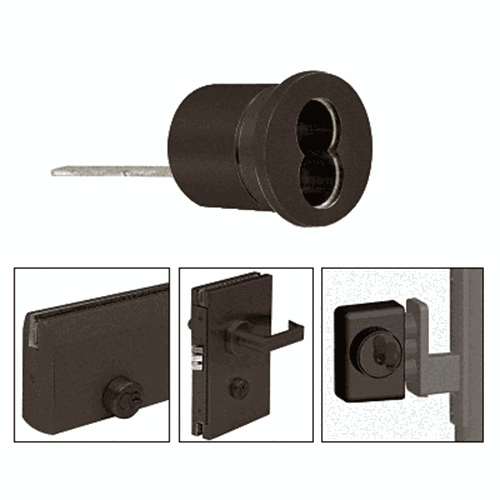 CRL 2CHDU Dark Bronze Rim Cylinder Housings for SFIC Cores