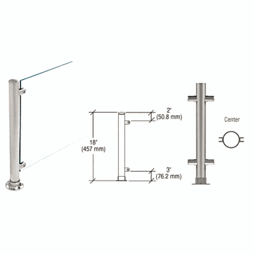 CRL PP45CBS Brushed Stainless 18