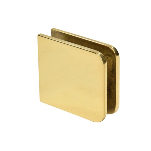 CRL UC79BR Polished Brass Oversized Fixed Panel U-Clamp
