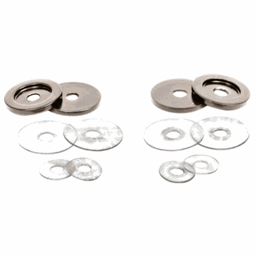 CRL 30WKPN Polished Nickel Replacement Washers for Solid Pull Handles