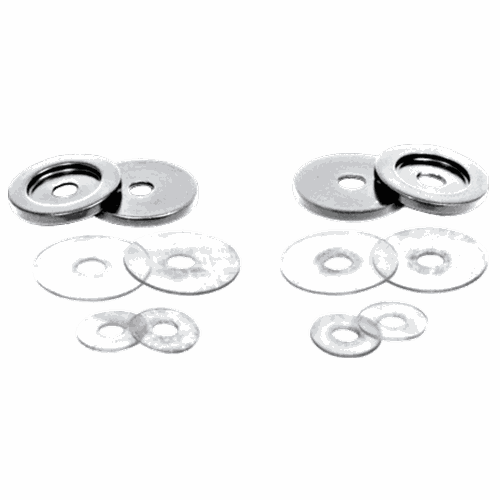 CRL 30WKBN Brushed Nickel Washers for Back-to-Back Solid Pull Handles