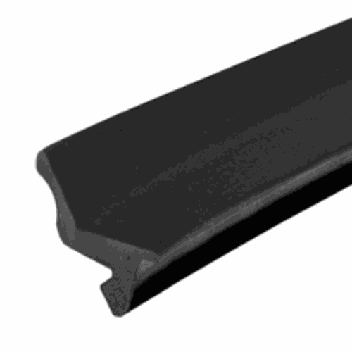 CRL NP563V U.S. Aluminum Black 487 Vinyl Glazing Gasket for 1/2