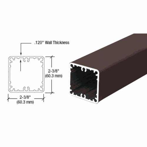 CRL 1P48BRZ Matte Bronze 100 Series 48