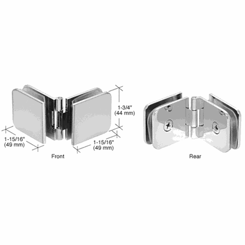 CRL ADJ180CH Polished Chrome Adjustable Glass Clamp