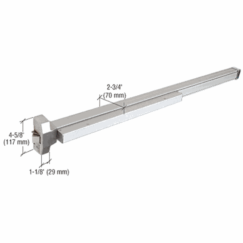CRL 1900A Aluminum 1900 Series Non-Handed Rim Panic Exit Device