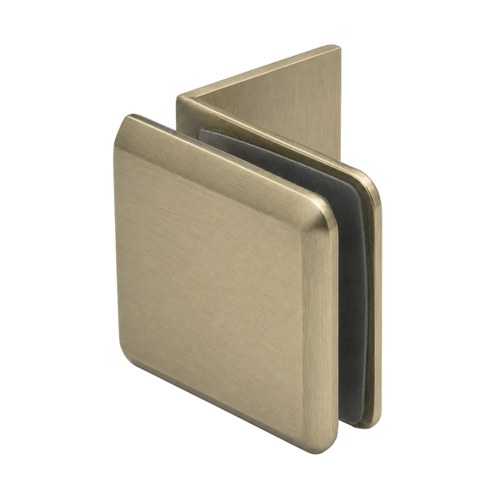 CRL BGC039BBRZ Brushed Bronze Beveled Fixed Panel Clamp with Large Leg