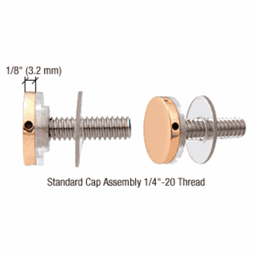 CRL CAP34BR Brass 3/4
