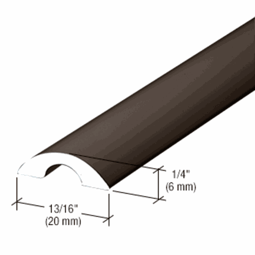 CRL SDT9800RB Oil Rubbed Bronze Half-Round Shower Door Threshold
