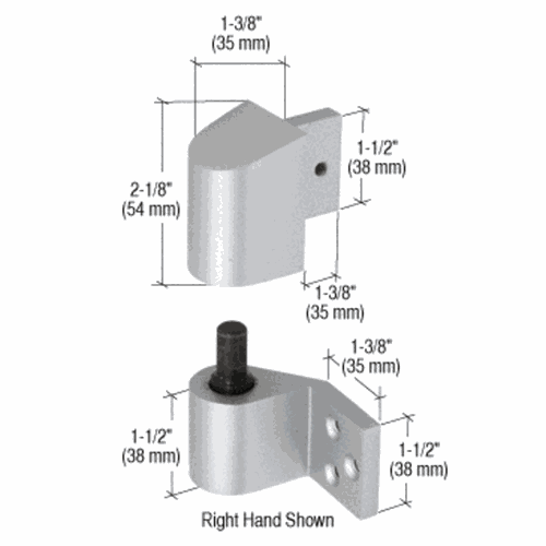 CRL DH02211R Aluminum 3/4