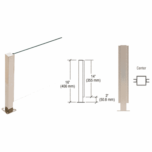 CRL PP41CBS Brushed Stainless 16