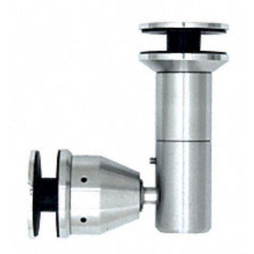 CRL RB55SPS Polished Stainless 90 Swivel Glass-to-Glass Fitting for 1/2