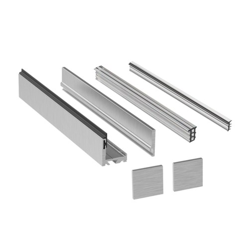 CRL 6979BSA Brushed Stainless Anodized Two-Piece Channel, 118