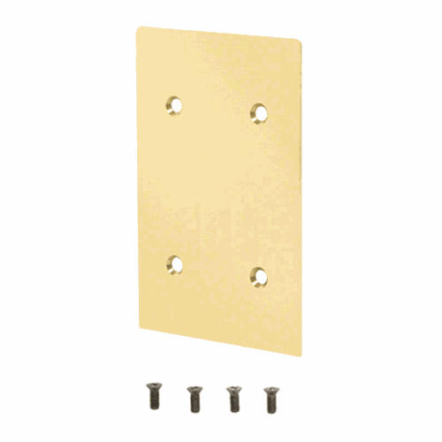 CRL 8BCPB Polished Brass End Cap for 8B Series Square Base Shoe
